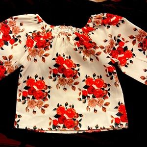 18-24 months girls flowered shirt.